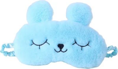 Immagine prodotto di INF Maschera per dormire nel simpatico design di coniglio Blu