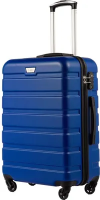 Immagine prodotto di COOLIFE Valigia rigida premium per bagagli a mano con chiusura TSA e 4 ruote Blu