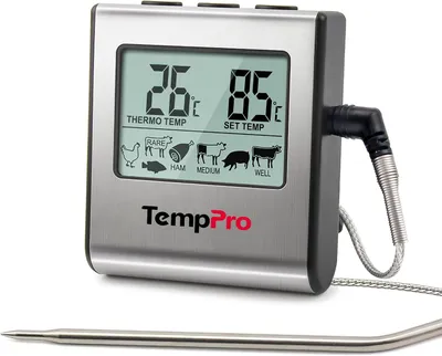 Produktbild von ThermoPro TP16 Digitales Grillthermometer mit Timer und Sonde