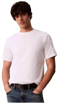 Zdjęcie produktu dla Calvin Klein LV04RH201GYAF, Koszulka, Dorosły, Męski, Biały, Wycięcie pod szyją, Krótki rękaw