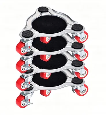 Produktbild von Möbeltransport-Set 4x Rollen 360° für schwere Lasten