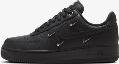 Produktbild von Nike Air Force 1 '07 LX "Black Silver Mini Swoosh" Schwarz, Größe: 41