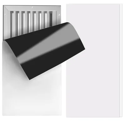 Produktbild von Magnetische Lüftungsabdeckung - 2 Stück - 395 x 205 mm - Lüftungsgitter Abdeckung - Magnetisch - Für Bodenöffnungen, Lüftungsgitter, Heizung