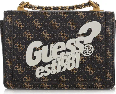 Obrázok produktu pre Guess Dámska kabelka Abey Brown Crossbody Peňaženka s veľkým logom