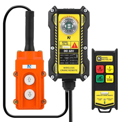 Kran-Fernbedienung 2-in-1, 200 m Reichweite, 4 Tasten, 12 V