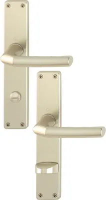 Produktbild von HOPPE Bad-/WC-Langschild-Garnitur Birmingham  Aluminium Neusilber 1117/202SP - 3147825