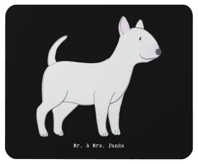 Produktbild von Mr. & Mrs. Panda Mouse Pad Bullterrier Lebensretter - Schwarz - Geschenk, mauspad pc, Mousepad, laptop