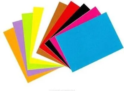 Imagen del producto de Cartulina A4, surtido de colores, 10 unidades, 1 mm de grosor