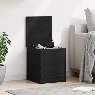 Produktbild von Möbel Aufbewahrungsbox Schwarz Eiche 40x42x46 cm aus Holzwerkstoff - Sitztruhen 868668