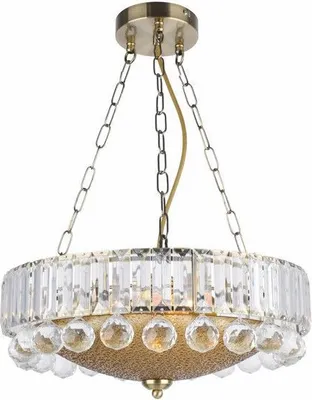 Immagine prodotto di Lampadario rotondo in cristallo glamour Ø40 cm Irsina 3xE27 60W REA323003-04 Reality