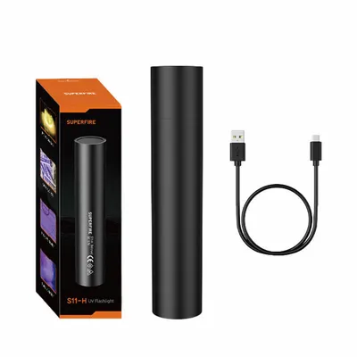 Produktbild von Superfire S11-H, UV Taschenlampe, 365NM, USB