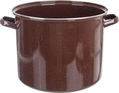 Image de Grande casserole en acier émaillé, 20L, pour tous feux