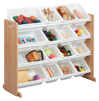 Produktbild von Spielzeug-Organizer von GINGER HOME, Holz und Weiß, JWTR-3278
