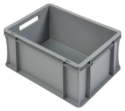 Produktbild von Stapelbehälter Euronorm 400 x 300 x 220 mm – 20 l – grau Grau 300 mm x 400 mm x 220 mm - Grau - Polypropylene (PP) - E4322 - 1120 - PP57