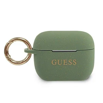 Immagine prodotto di Guess Guacapsilglka Airpods Pro Coverkhaki Silicone Glitter
