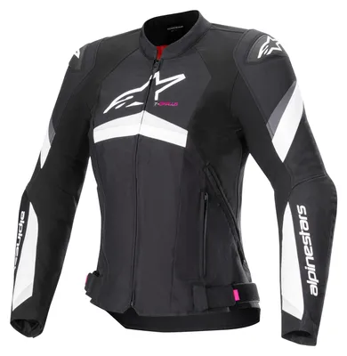 Zdjęcie produktu dla Damska tekstylna kurtka motocyklowa Alpinestars Stella T-GP Plus R v4, czarny/biały, M