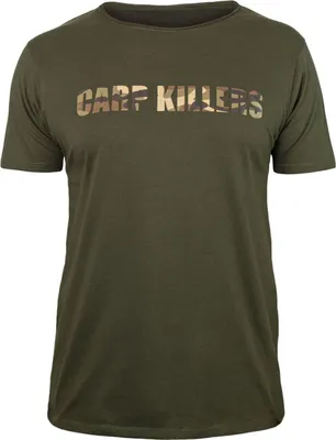Produktbild von Carp Killers T-Shirt Oliv - Angelshirt, Größe:M