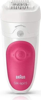 Produktbild von Braun Silk-épil 5 5/500 SensoSmart, Pink, Weiß, 28 Pinzette, 1 h, 30 min