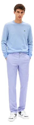 Image de Pantalon chino pour hommes Lacoste, modèle classique, couleur bleu, taille W32