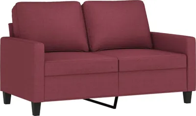 Produktbild von vidaXL 2-Sitzer-Sofa Weinrot 120 cm Stoff