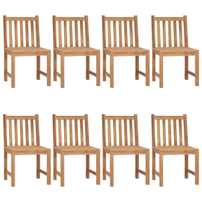 Produktbild von "2026 Aktion"Stuhl Terrasse - Gartenstühle 8er set - Balkonmöbel - Campingstuhl elegantes Design - mit Kissen Massivholz Teak - 50x53x90cm - Gartenstühle NeuMöbel127532