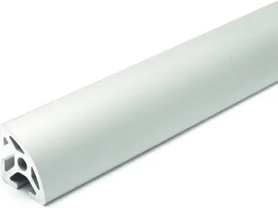 Produktbild von Länge 150mm - Design-Aluminiumprofil 20x20L R20 (Radius R20-90°) I-Typ Nut 5 (leicht), silber eloxiert. Aluminium Profil 20x20 Alu Profile 20 x 20