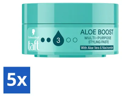Produktbild von 5 x Taft Aloe Boost Haarpaste - 75 ml - Vorteilspackung - 5 Stücke