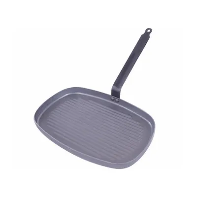 Immagine prodotto di De Buyer Grillpan 5540.38 Padella, ghisa/alluminio fuso, adatta a fornelli a induzione