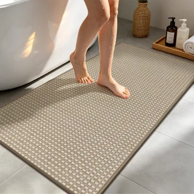 Obrázok produktu pre Veľká protišmyková podložka do kúpeľne s absorpčnou vlastnosťou