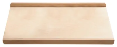 Produktbild von Backbrett Buche mit 2 Anschlagleisten 58x38 cm Bastelbrett Natur