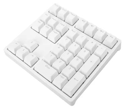 Obrázek produktu pro Kabelová mechanická numerická klávesnice USB-C s 34 klávesami a RGB podsvícením pro notebooky a stolní počítače, bílá