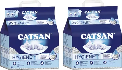 Produktbild von CATSAN® Hygiene Plus Katzenstreu 2 x 9l