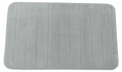 Produktbild von Weicher grauer Badezimmerteppich 50x80 cm