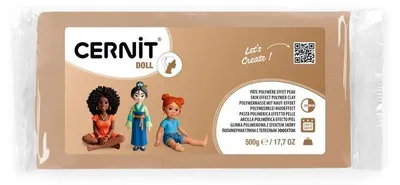 Image de Cernit Polymer Clay Doll Collection Pâte polymère Biscuit 500 g