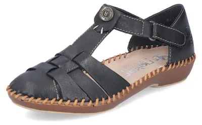 Zdjęcie produktu dla Rieker damskie buty wsuwane czarny, Kolor:czarny, Rozmiar UE:42