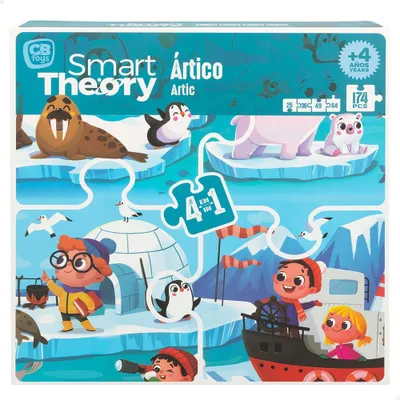 Produktbild von Colorbaby Panoramatisches Arktis 4 In 1 Von 174 Großen Stücken Smart Theory Puzzle    One Size