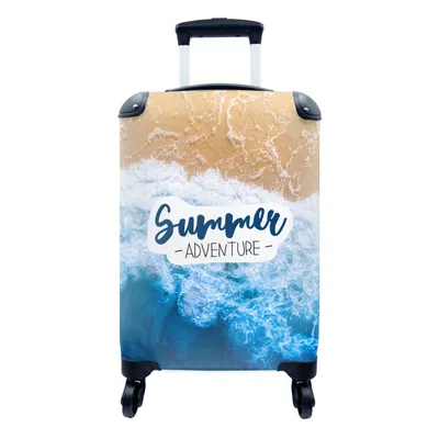 Produktbild von MuchoWow® Koffer Handgepäck Trolley Rollkoffer Kleine Reisekoffer mit 4 Rollen - Strand - Sommer - Zauber - Cabin Size < 55x40x23 cm & 55x40x20 cm - Fotokoffer - Kabinenkoffer - Boardgepäck - Reise-Box - Reisekoffer - Reisegepäck - Koffer mit Bild - Trolley für Kinder
