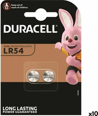 Produktbild von Alkalische Knopfzellenbatterien DURACELL LR1130 LR54 2 Stück 10 Stück 1,5 V