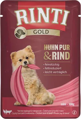 Produktbild von Rinti - Gold 10x100g | Huhn Pur & Rind