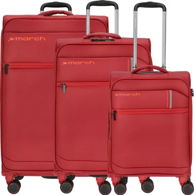 Produktbild von March15 Trading Silhouette 4 Rollen Kofferset 3-teilig mit Dehnfalte