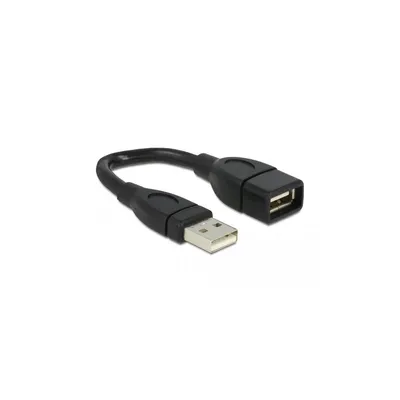 Productafbeelding van Delock 83497 USB Verl. Delock A -> A St/Bu 0.15m ShapeCable sw