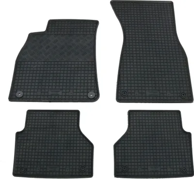 Imagen del producto de Juego de alfombrillas para pies de la marca Rigum Gummi, compatible con Audi A6 y A7 (modelo C8 / 4K), fabricadas a partir de 2018.