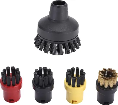 Produktbild von Dampfbürsten-Set mit großer und kleiner Rundbürste, Zubehörkombination für Kärcher SC-Serie