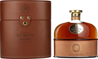 Produktbild von Cognac Bowen Extra 40% Vol. 0,7l in Geschenkbox in Lederoptik
