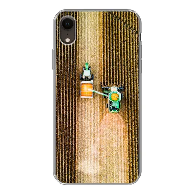 Produktbild von MuchoWow® Handyhülle Schutzhülle Hülle für iPhone XR Traktor - Feld - Land - Bauernhof - Ernte Silikon Softcase Handy Hülle - Schutzdeckel