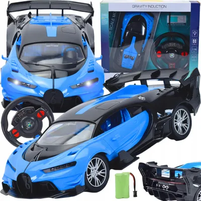 Obrázok produktu pre Lolex | Športové RC auto - 1:12 - Modré - Pomerne rýchle - S LED svetlami - Ideálne pre deti