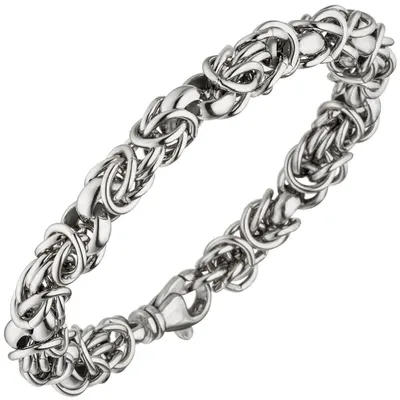 Produktbild von 7,2mm Armband Armkette Armschmuck Erbs-Königskette aus echtem 925 Silber 20cm