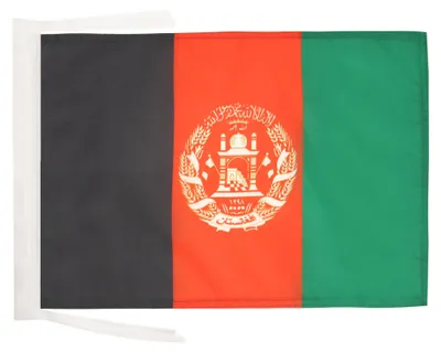 Flagge Afghanistan 45x30 cm, Polyester 100D, mit Kordeln