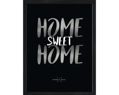 Produktbild von Gerahmtes Bild Home Sweet Home black 33x43 cm