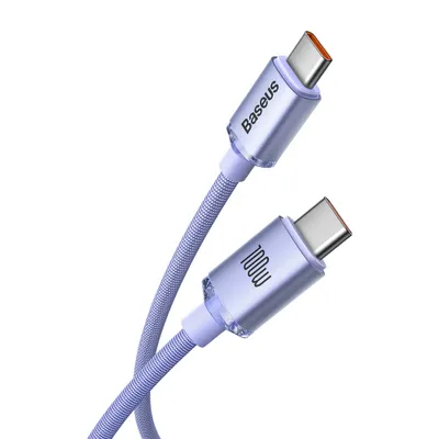 Zdjęcie produktu dla Baseus CAJY000605, 1,2 m, USB C, USB C, 0,48 Gbit/s, Fioletowy